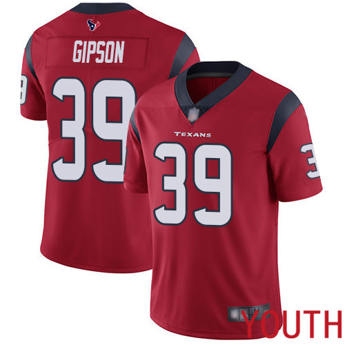Houston Texans Limited Red Youth Tashaun Gipson Alternate Jersey NFL Football #39 Vapor Untouchable
